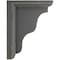 Ekena Millwork 3"W x 5"D x 7"H Hamilton Traditional Wood Vintage Decor Bracket, Black BKTWD03X05X07HABL - alternate 3